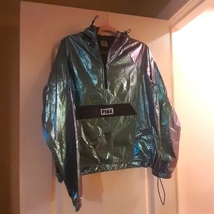 PINK Metallic Windbreaker